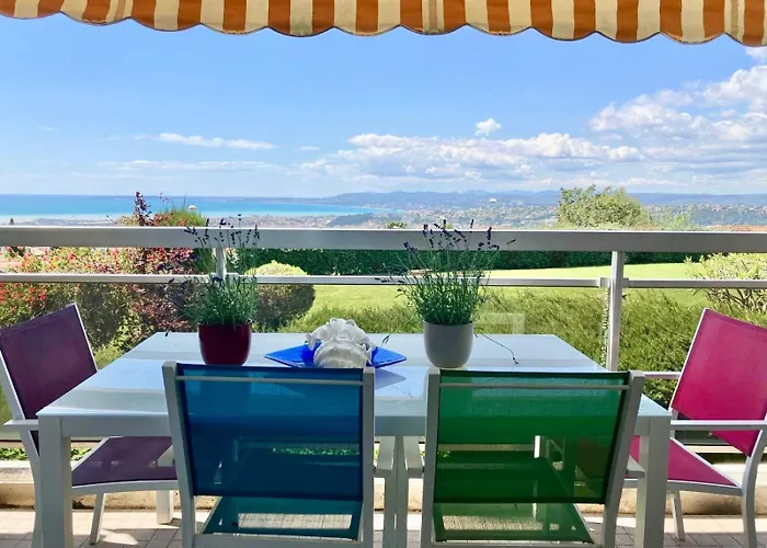 Quiet Flat With View And Swimming Pool 아파트 니스